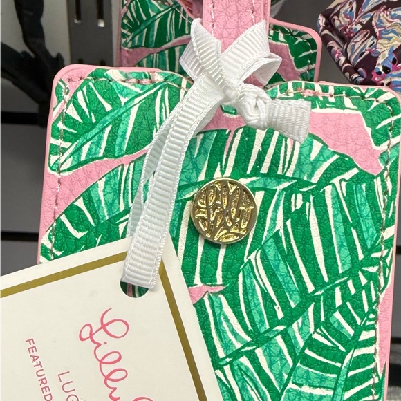 Lilly Pulitzer Leatherette Luggage Tag - Let's Go Bananas - Picture 4 of 4